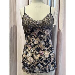 Ann Ferriday Beaded And Embroidered Floral Lace Cami Tunic M Unworn Stock!